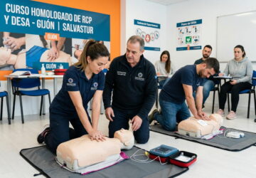 imagen de practicas de formacion en rcp en el aula en gijon